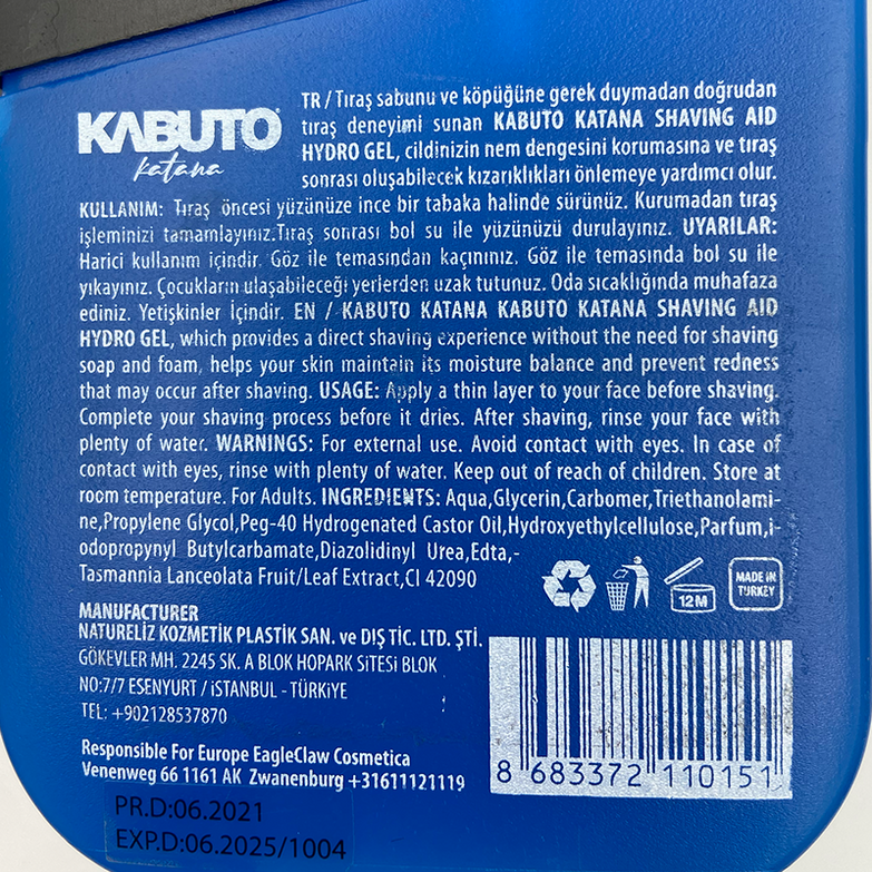 Gel de ayuda para el afeitado